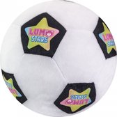 Lumo Stars Knuffel Ball Soccer Ball 24 Cm Pluche Wit/zwart
