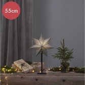 Zwarte kerstster Ozen - 55cm