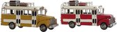 Voertuig DKD Home Decor MO-190512 Bus 32 x 13 x 17 cm Vintage (2 Stuks)