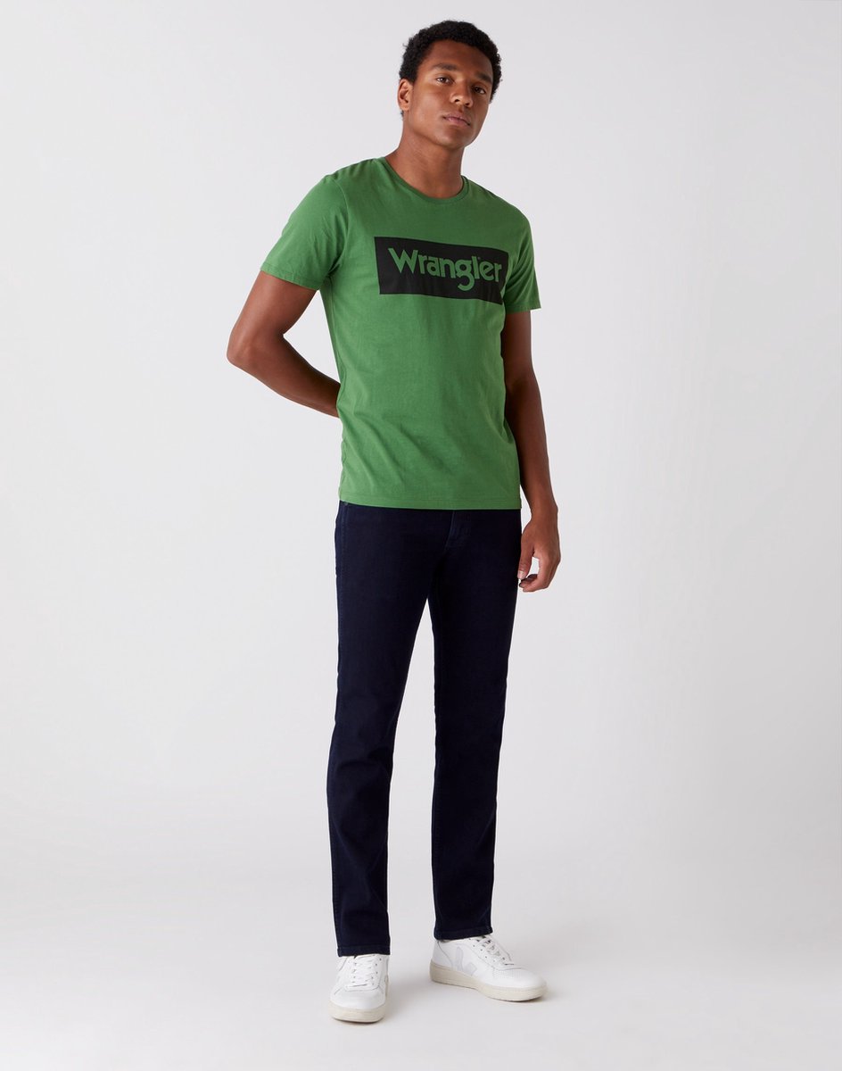 Wrangler Greensboro Heren Tapered Fit Jeans W38 X L30 Zwart