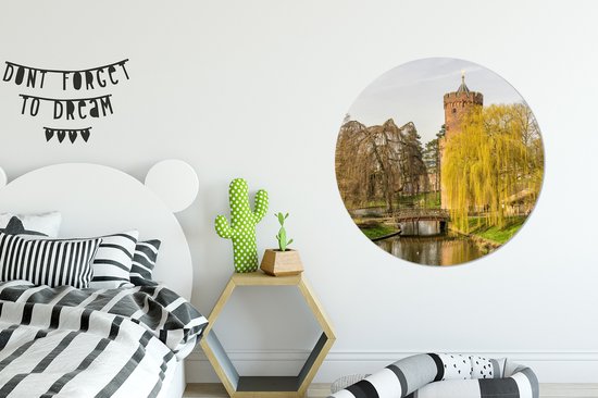 WallCircle - Wall Circle - Wall Circle Indoor - Water - Arbre - Nimègue - 90x90 cm - Décoration murale - Peintures Ronds