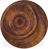 WallCircle - Wandcirkel ⌀ 60 - Cirkel - Hout - Ringen - Ronde schilderijen woonkamer - Wandbord rond - Muurdecoratie cirkel - Kamer decoratie binnen - Wanddecoratie muurcirkel - Woonaccessoires