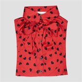 KIDS COLLAR RED BOW HEART