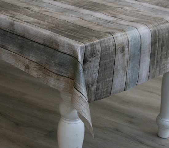 KEVKUS Nappe En Toile Cirée P1000-1 - Motif Planches De