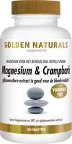 Golden Naturals Magnesium & Crampbark (180 tabletten)