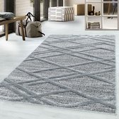 Ontwerp lage tapijt MIA looped Flor 3-D lijnen rasterpatroon