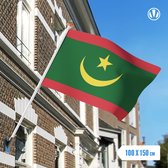 vlag Mauritanië 100x150cm - Spunpoly