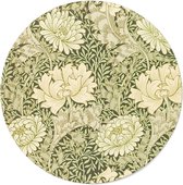 Walljar - William Morris - Chrysanthemum - Muurdecoratie - Forex wandcirkel