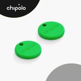 Chipolo One - Bluetooth GPS Tracker - Keyfinder Sleutelvinder - 2-Pack - Groen