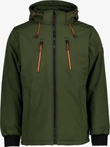 Kjelvik heren softshell jas - Groen - Maat L - Winddicht - Ademend materiaal