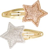 Baby haarspeldjes stars - stars gold silver | Baby