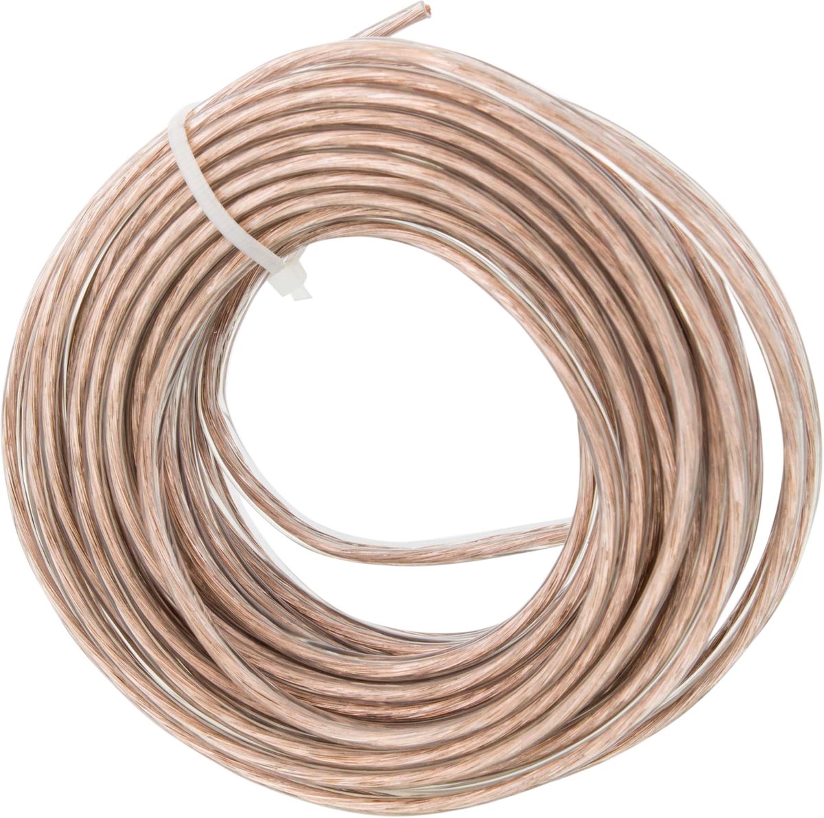 Tweelingsnoer - zwakstroom tot 42 volt - 2 x 0,75 mmÃ‚Â² - 10 m - transparant