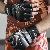 Energia Fightwear MMA Handschoenen Leer Zwart