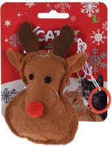 Cats Collection Kattenspeeltje Rendier 11 Cm Textiel Bruin