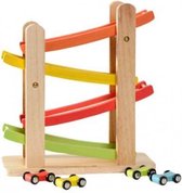 Racebaan hout 28 cm junior multicolor