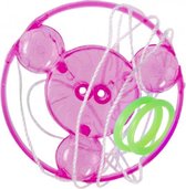 trekschijfje junior 5,5 cm nylon roze 5-delig