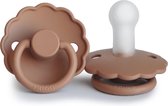 Frigg fopspeen siliconen Daisy - peach bronze / 6-18 maanden