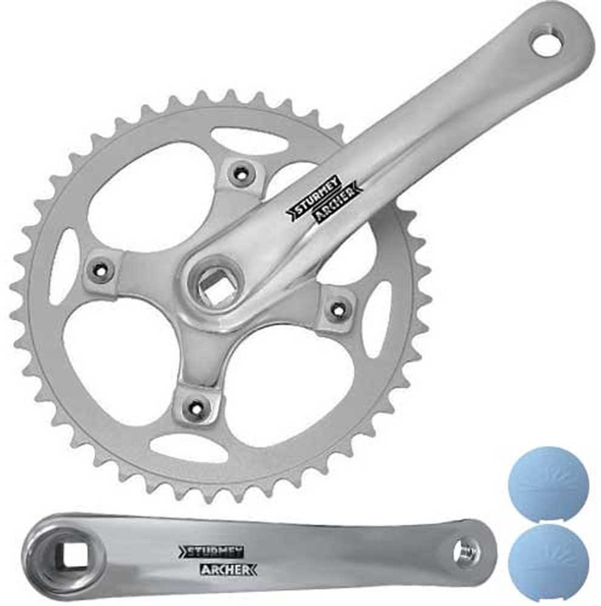 Crankstel Sturmey Archer FCS720 - 42T / 170mm met vierkante as - zilver (3/32")