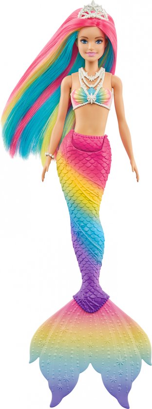Product: Barbie Dreamtopia Regenboogmagie - Zeemeerminpop, van het merk Barbie