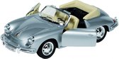 Metalen Porsche 356B Cabriolet: 18 cm Zilver