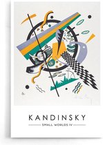 Walljar - Wassily Kandinsky - Kleine Welten IV - Muurdecoratie - Poster
