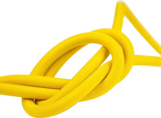 Afdekzeilwinkel - Elastisch koord 4mm geel op rol - 25 meter — afbeelding 3