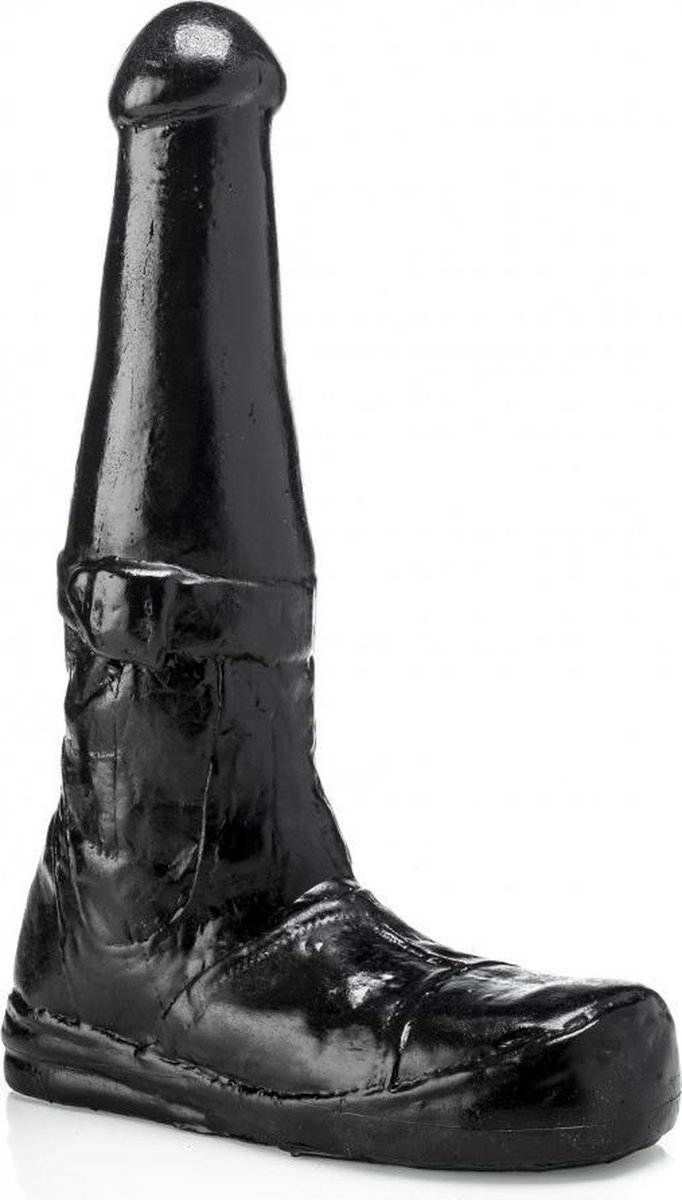 Goedkoopste Gangbangster - Boots - Dildo - 26 x 8,5 cm - PVC - Zwart