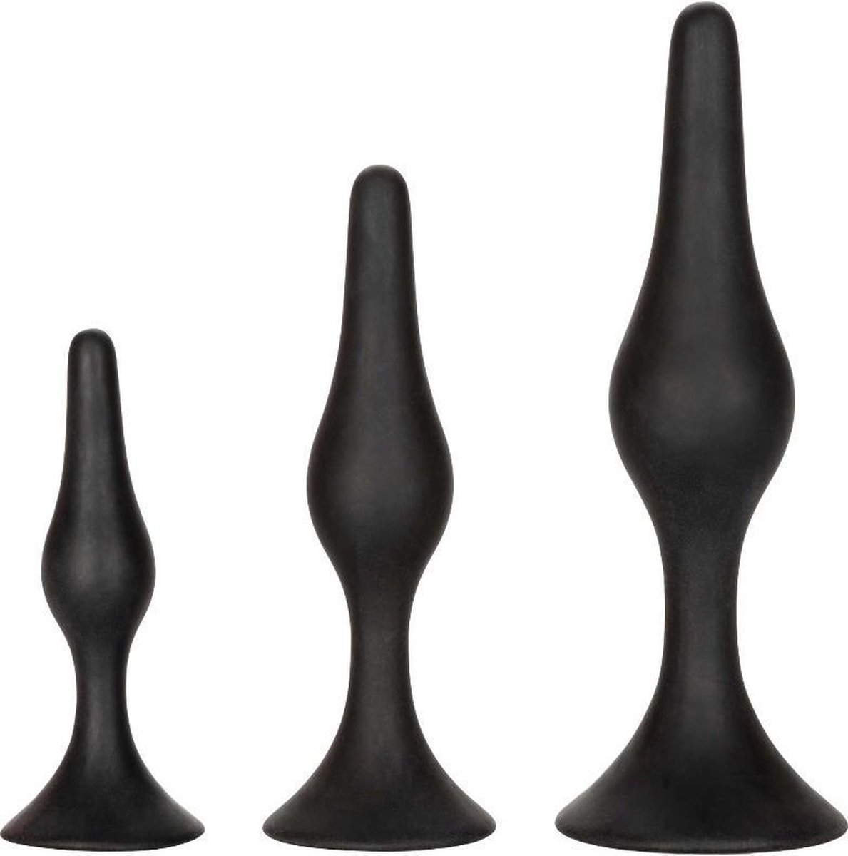 Goedkoopste CalExotics - Silicone Anal Starter Kit - Anal Toys Buttplugs Zwart
