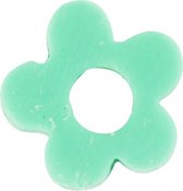 klei kralen bloemen groen 6 mm 145 stuks