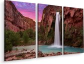 Schilderij - Havasupai waterval, USA, 3 luik, premium print