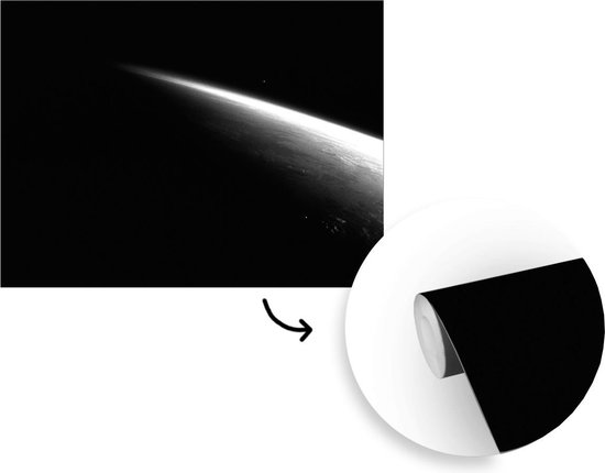 Papier Peint - Papier Papier peint photo Ombre sur la terre en noir et blanc - Largeur 305 cm x hauteur 220 cm