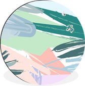 WallCircle - Tableau - Summer Xxl - Multicolore - 120 X 120 Cm