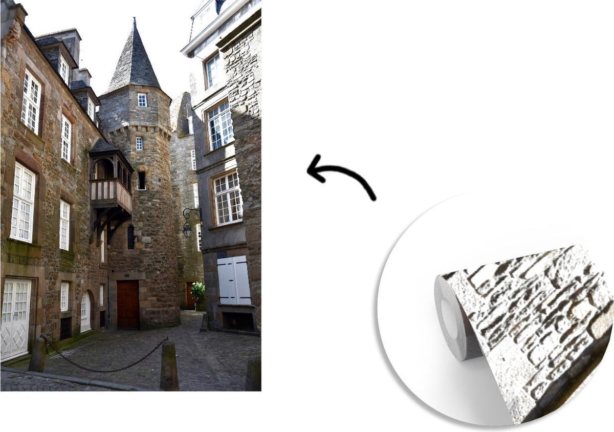 Behang - Fotobehang Carcassonne - Frankrijk - Middeleeuwen - Breedte 190 cm x hoogte 280 cm