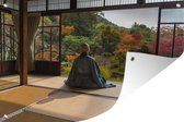 Affiches de jardin extérieures Méditation - Soleil - Japon - 90 x 60 cm - Toile de jardin