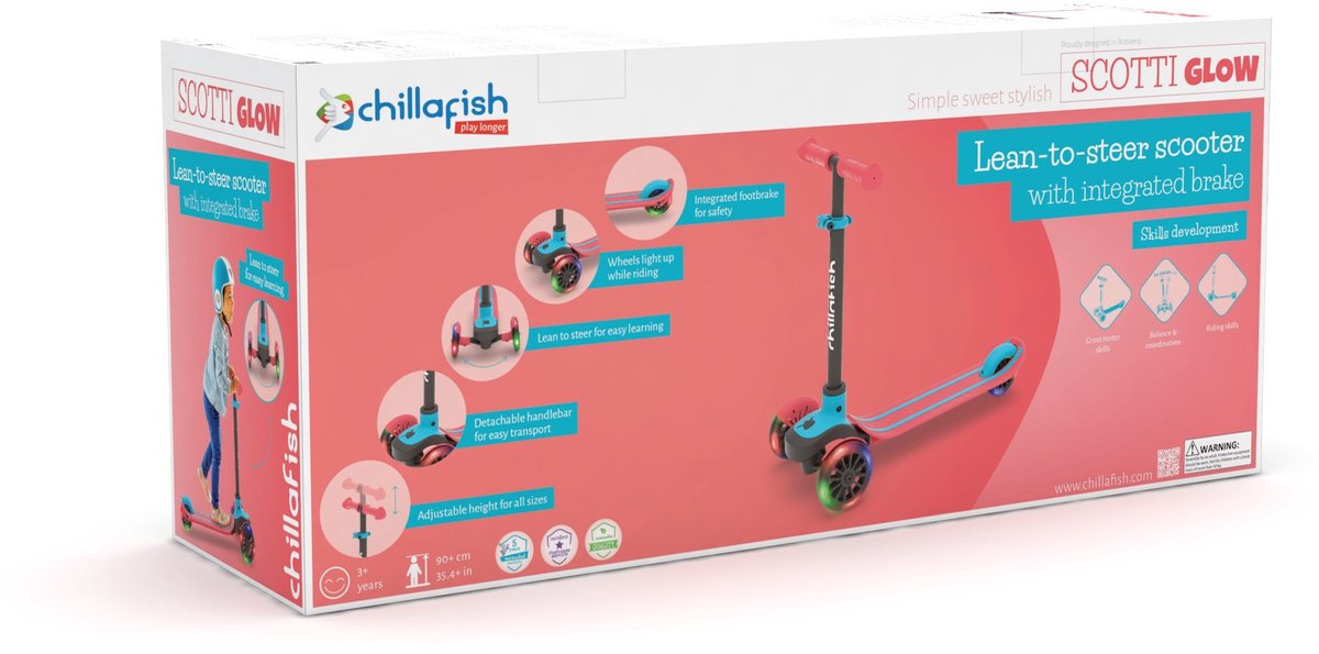 Chillafish Kinderstep 3 Jaar met drie LED wielen thumbnail 4