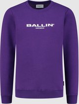 Ballin Amsterdam -  Jongens Slim Fit   Sweater  - Paars - Maat 152