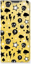 Hoesje OPPO A16 | A16s | A54s Wallet Case met Pasjeshouder Punk Yellow