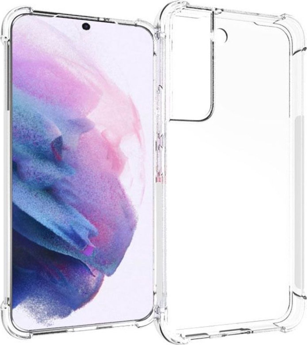 Mobigear Doorzichtig Hoesje geschikt voor Samsung Galaxy S22 Telefoonhoesje Flexibel TPU | Mobigear Cushion Backcover Shockproof | Doorzichtig Telefoonhoesje Galaxy S22 | Schokbestendig Galaxy S22 Telefoonhoesje | Anti Shock Proof - Transparant