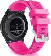 Strap-it Smartwatch bandje 20mm - siliconen bandje geschikt voor Samsung Galaxy Watch 42mm /  Active / Active2 / Galaxy Watch 3 41mm /  Gear Sport - knalroze