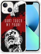 Telefoon Hoesje iPhone 13 Backcover Soft Siliconen Hoesje met transparante rand Zombie Blood