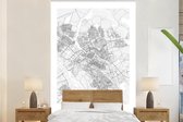 Behang - Fotobehang Stadskaart Zwolle - Breedte 225 cm x hoogte 350 cm - Plattegrond