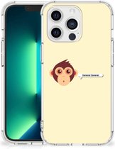 Coque de téléphone iPhone 13 Pro Max Backcase Coque en Siliconen avec Clear Edge Monkey