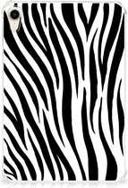 Hoesje Geschikt voor Apple iPad mini 6 (2021) Mapje Zebra met transparant zijkanten