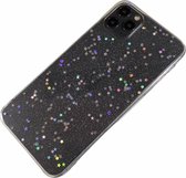 Apple iPhone 6 Plus / 6s Plus - Glitter zacht hoesje Lynn transparant ster - Geschikt voor