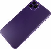 Apple iPhone 11 - Ultra dun transparant hard hoesje Liv paars - Geschikt voor