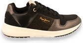 PEPE JEANS Saffron Remix dames sneaker ZWART 36