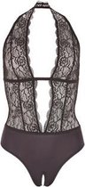 Kanten Body Met Open Kruis - Sexy Lingerie & Kleding - Lingerie Dames - Dames Lingerie - Body