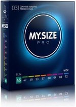 MY.SIZE Pro 45 mm Condooms 3 stuks - Drogist - Condooms - Drogisterij - Condooms