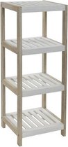 - shelving wood 32x30x86 4 shelves aged -