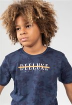 DEELUXE T-shirt met camouflageprint WEAKER Navy